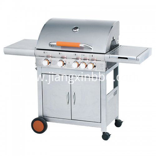 4 Burners Stainless Steel Double Layer Gas Grill