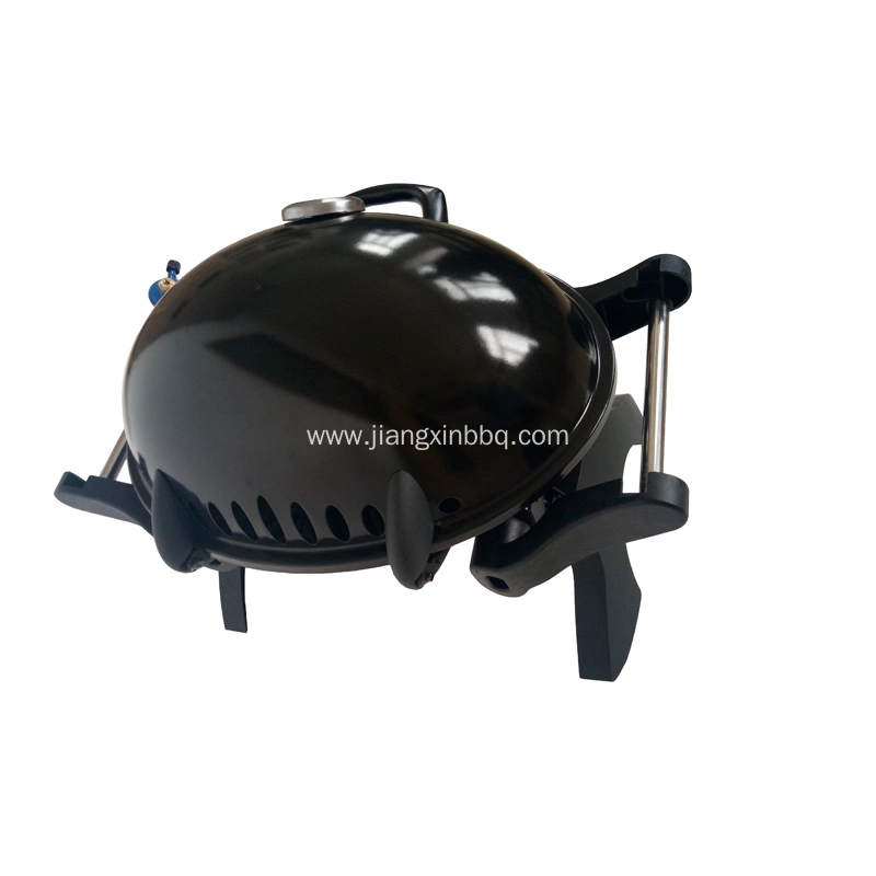 Portable Gas BBQ Grill With Cast Iron Grid