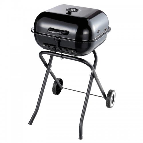 JXC19018F 18＂ Square Foldable Charcoal Grill with Trolley