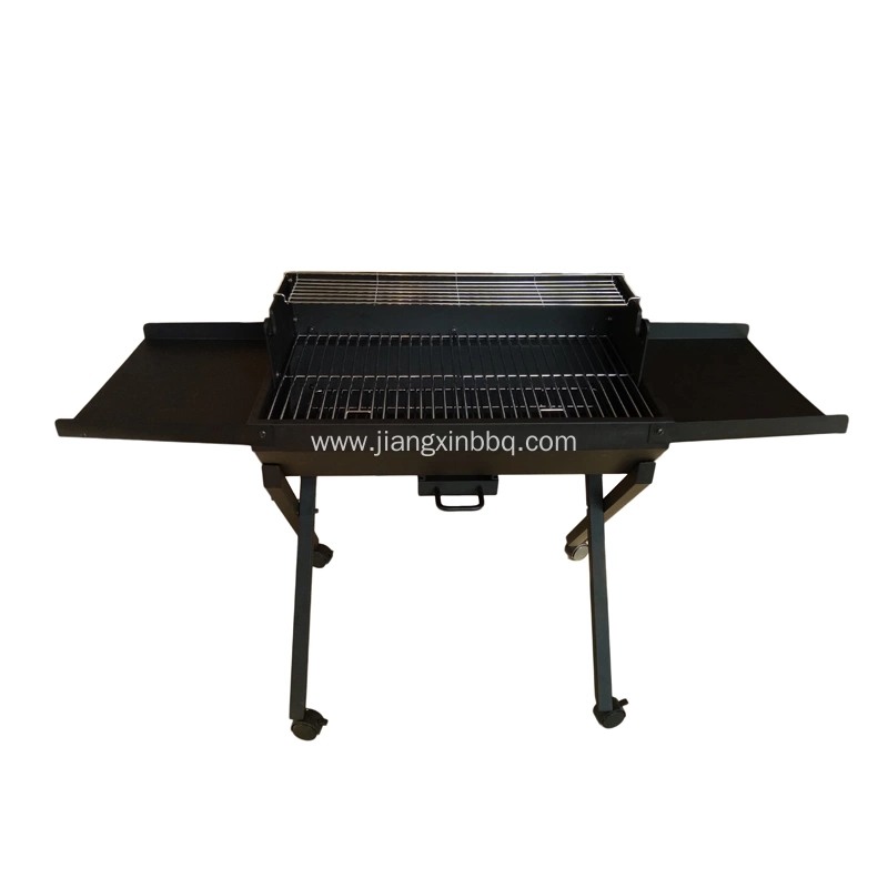JXC420A Trolley Charcoal Grill Outdoor with Side Table