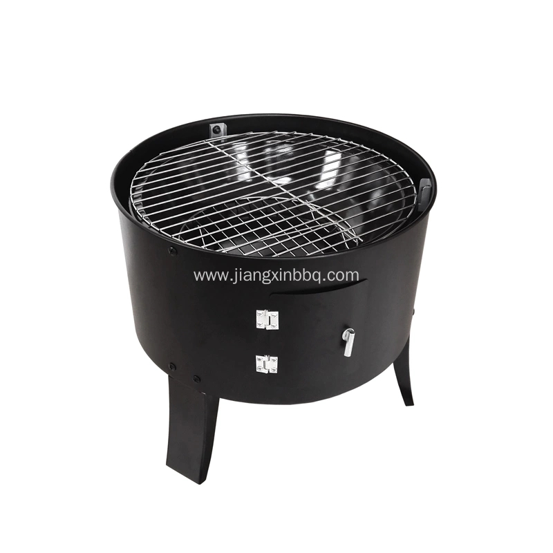 JXC195 Portable 3 in 1 Charcoal Smoker BBQ Grill