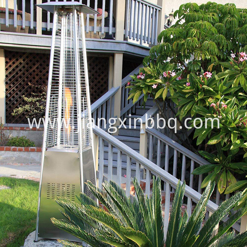 JXF003SS Deluxe LPG Outdoor Stainless Steel Patio Heater Pyramid