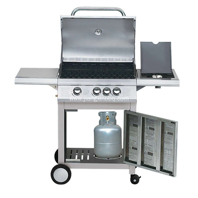 JXG31S 3 Burners Gas Grill With Folding Side Table