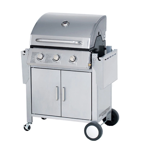 JXG-HK3 3 Burners Gas Grill With Foldable Side Tables