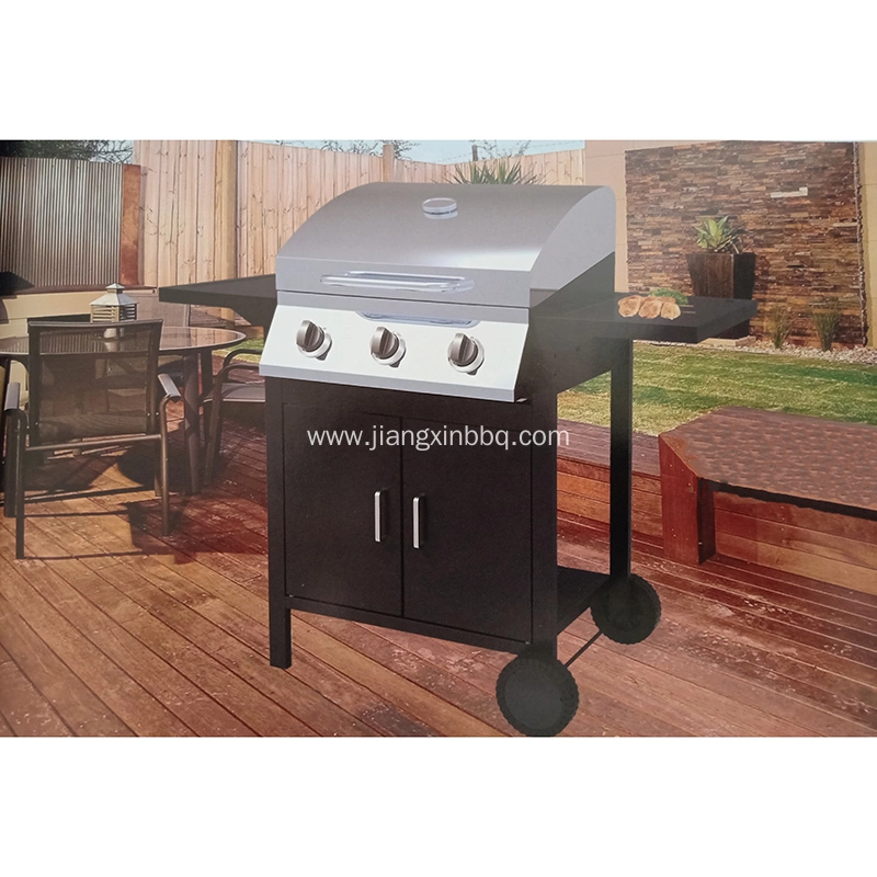 JX-G029-300 3 Burner Gas Barbecue Grill Outdoor BBQ