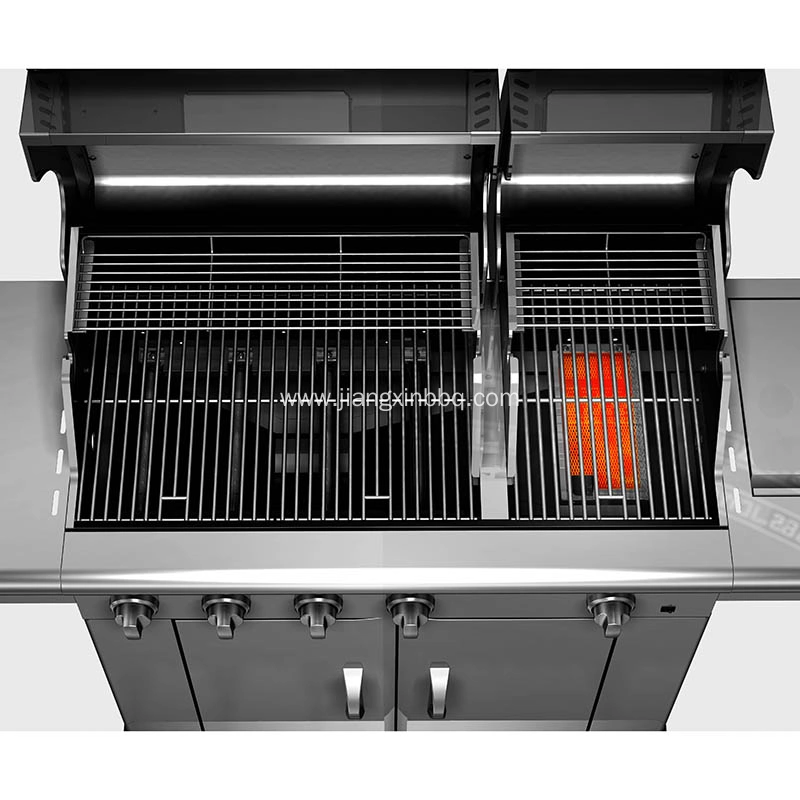 JXG6205SSN 5 Burners Stainless Steel Nature Gas BBQ