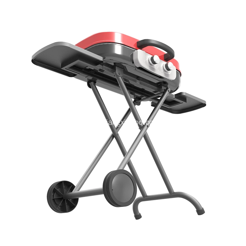 JXGT285 2 Burners Portable Gas Grill With Trolley