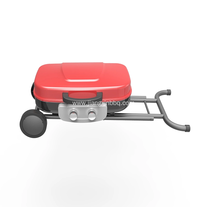 JXGT285 2 Burners Portable Gas Grill With Trolley