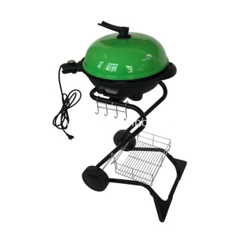 JXE367S-1 S Shape Electric Grill Barbecue In Green
